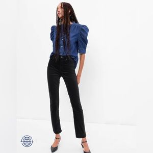 NWT Gap High Rise Vintage Velvet Slim Jeans